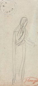 Een staande vrouwelijke figuur door George Romney